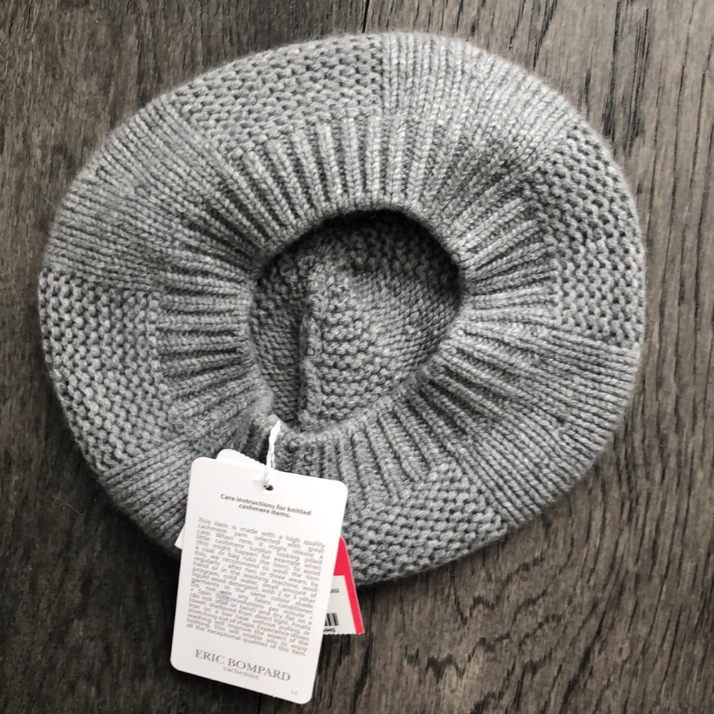 Eric Bompard Gray Cachemire Beret - Picture 4 of 8
